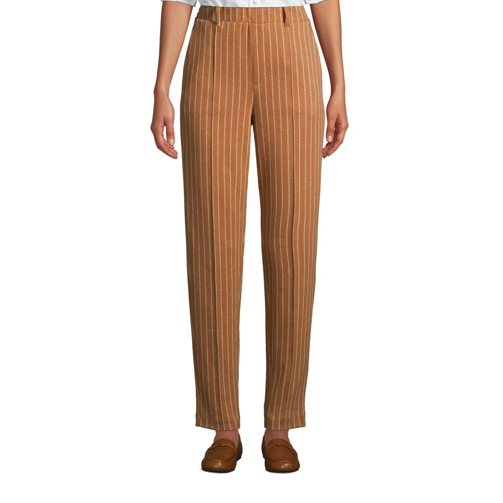 TAGAS Elastic Waist Slant Pocket Tapered Trousers for Women Pant for Women  Formal Trousers for Women (TR-9000)