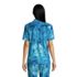 Women's Short Sleeve Cotton Poplin Pajama Shirt, Back