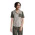Women's Petite Short Sleeve Cotton Poplin Pajama Shirt, Front