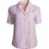 Women's Short Sleeve Cotton Poplin Pajama Shirt, Front