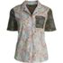 Women's Petite Short Sleeve Cotton Poplin Pajama Shirt, Front