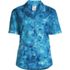 Women's Short Sleeve Cotton Poplin Pajama Shirt, Front