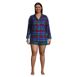 Women's Plus Size 4" Flannel Pajama Shorts, alternative image