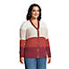 Women's Plus Size Cotton Drifter Cardigan Colorblock Sweater, alternative image