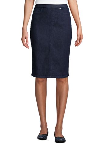 petite denim pencil skirt