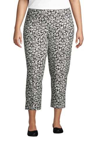 pull on denim crop pants