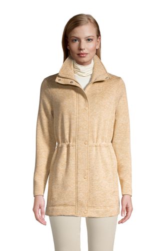 【ランズエンド LANDS' END】レディス・ふわふわニット・ショートコート/L/その他