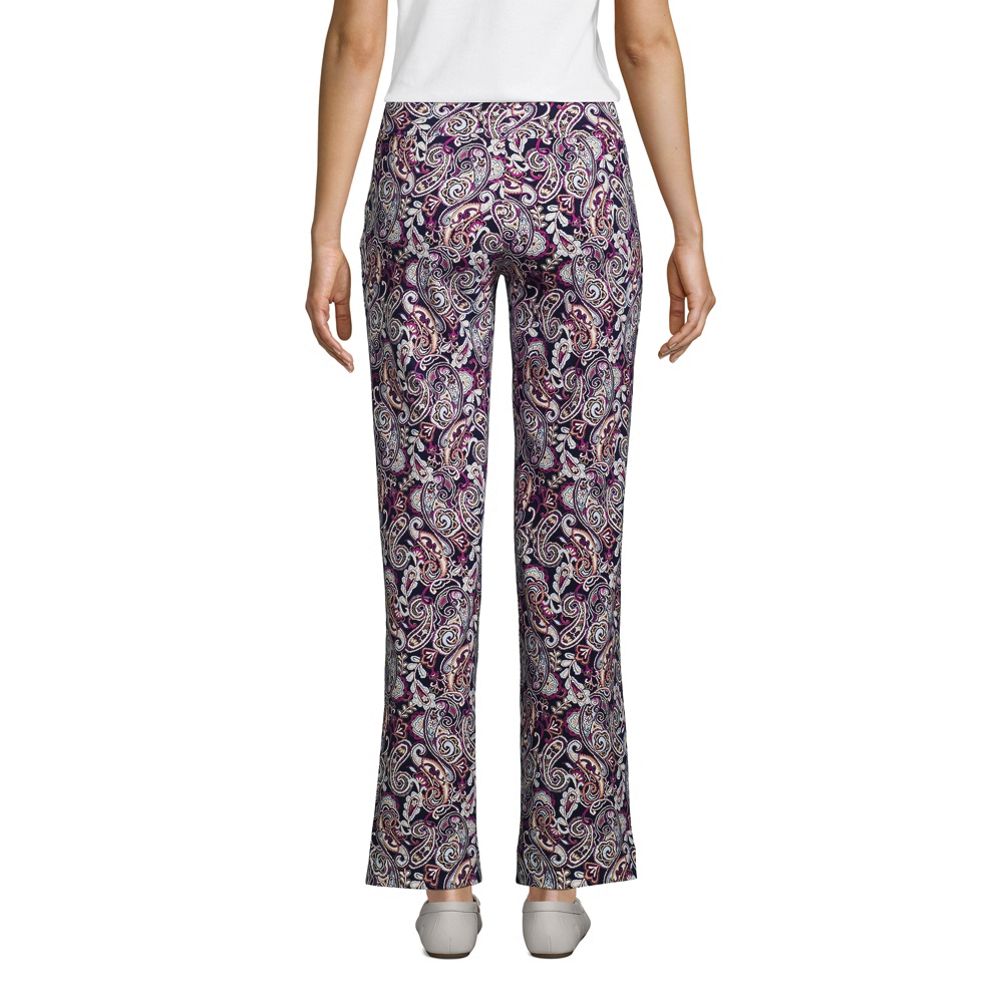 Lands' End Women's Tall Starfish High Rise Pintuck Straight Leg