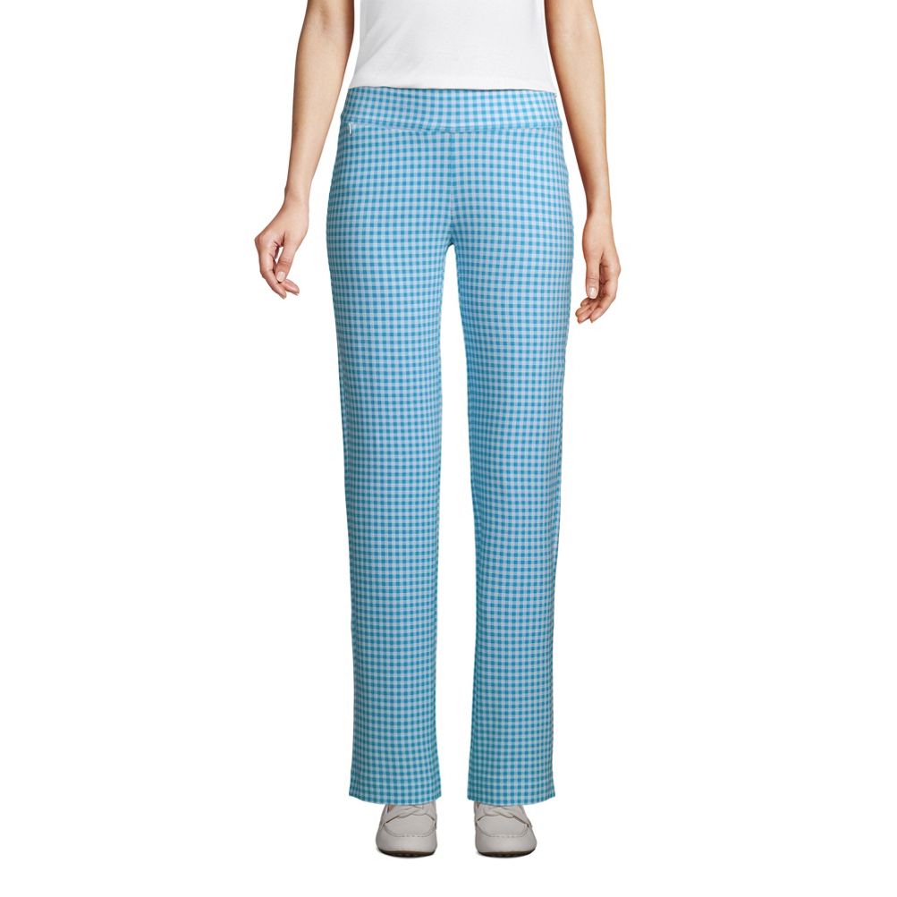 Lands' End Women's Tall Starfish Straight Leg Elastic Waist Pants Mid Rise  : : Clothing, Shoes & Accessories