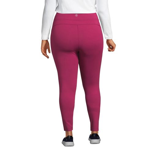 Buy the NWT Womens Pink Blue Elastic Waist Pull-On Compression Leggings  Size XL