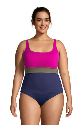 lands end plus size tankini tops