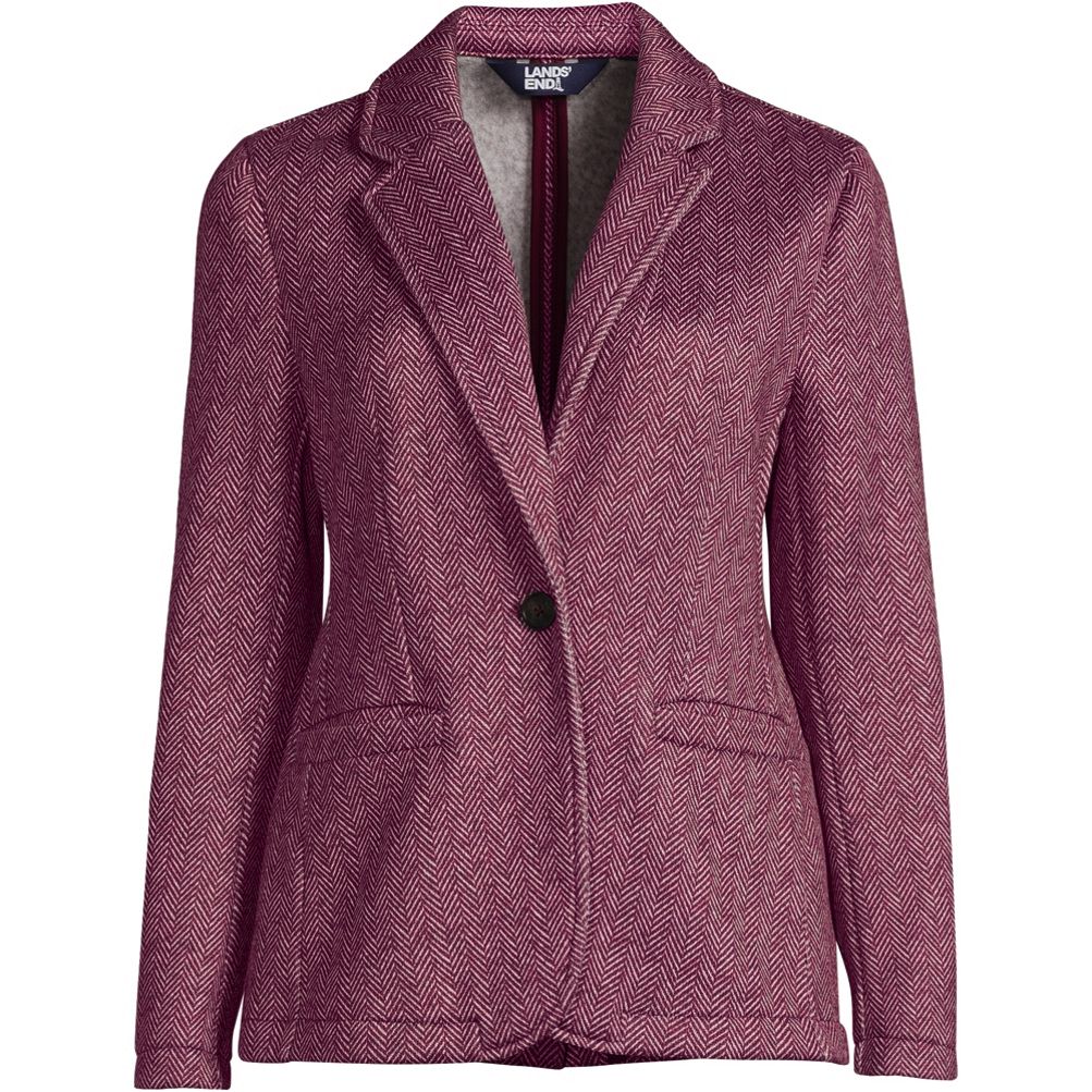 Fleece on sale blazer womens