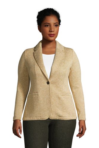 fleece blazer womens