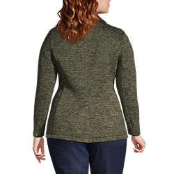 Women's Plus Size Sweater Fleece Blazer Jacket - The Blazer, Back