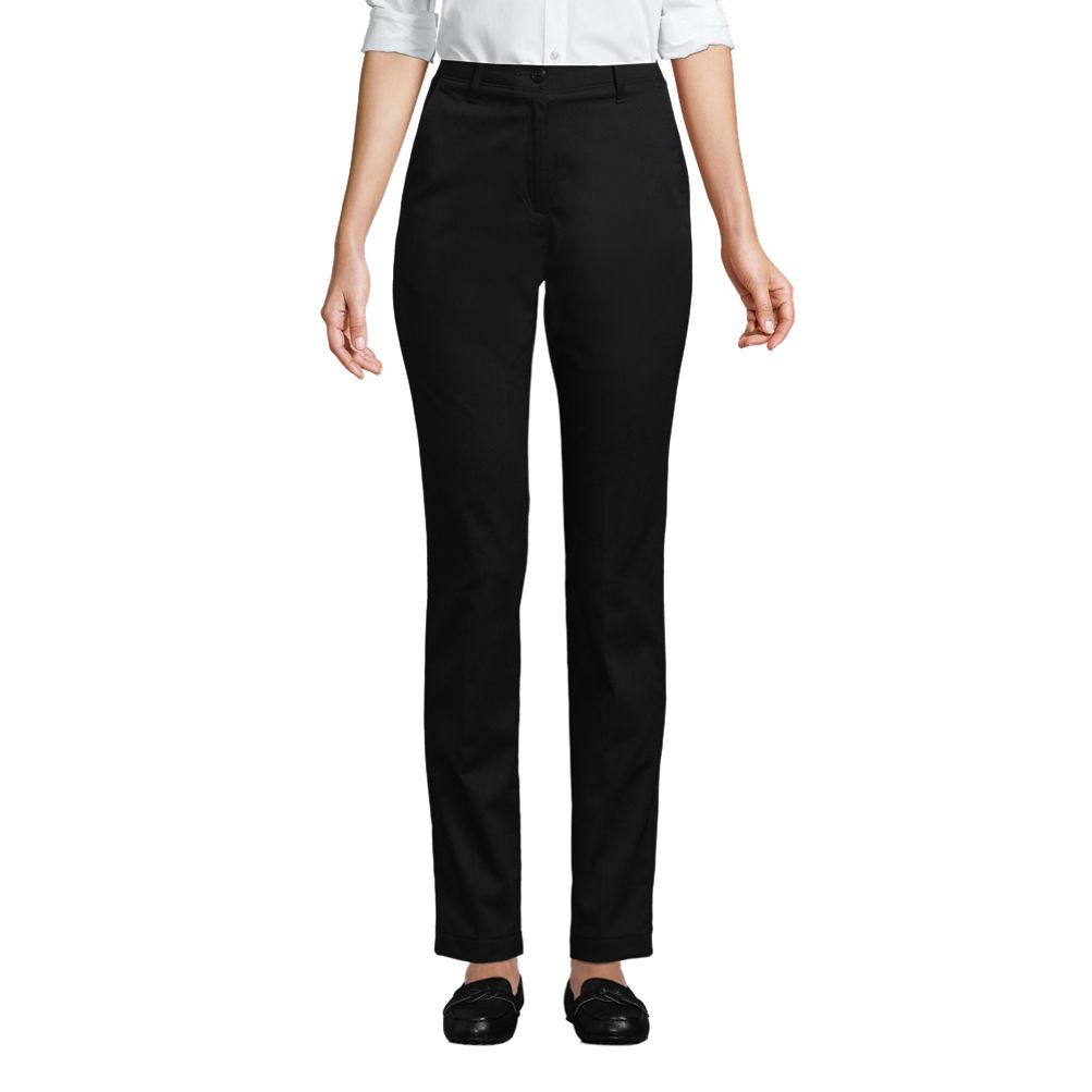 Lands' End Women's Petite Mid Rise Slim Cargo Chino Pants - 8