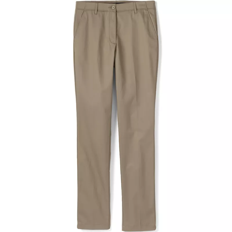Women's Plus Size Slim Leg Chino Pants, Front