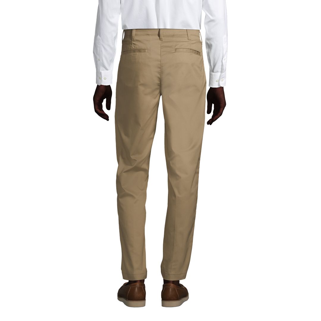 School Uniform Men's Traditional Fit Plain Front Chino Pants
