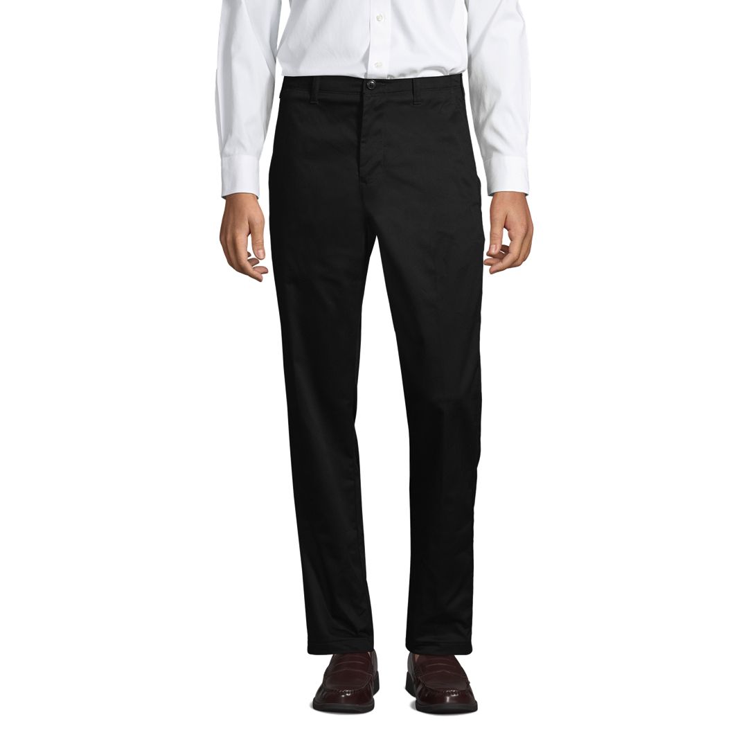School Uniform Men's Traditional Fit Plain Front Chino Pants