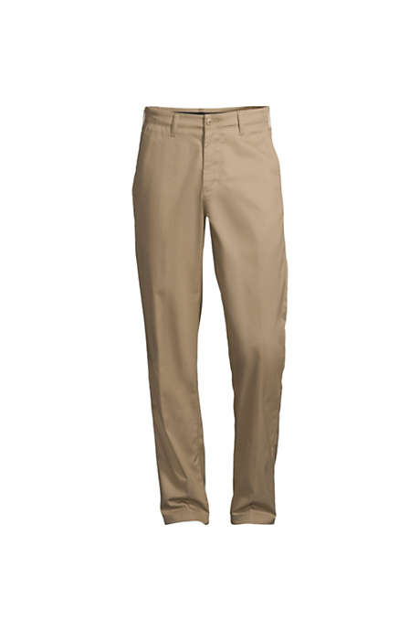Men's Traditional Fit Plain Front Chino Pants