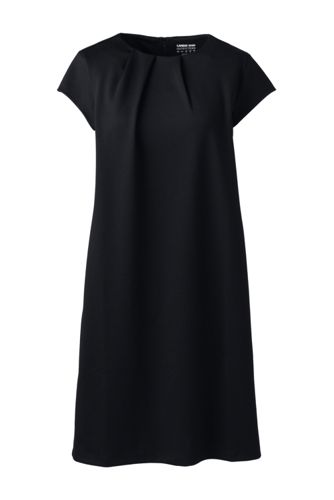 petite black work dress