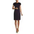 Women's Short Sleeve Ponte Dress, Front