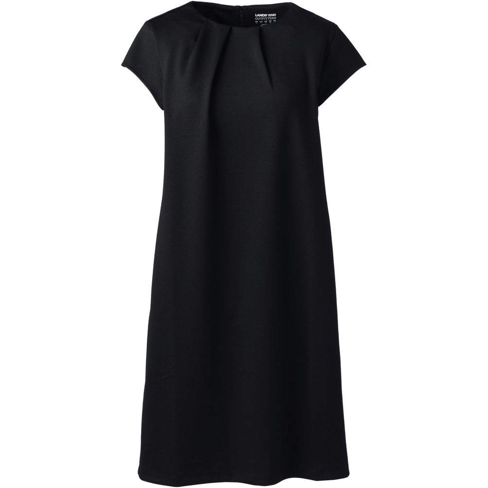 Forever the Best Black Short Sleeve Knot Front Shirt Dress