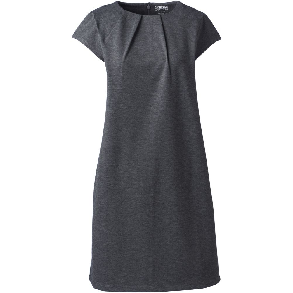 Women's Short Sleeve Ponte Dress | Lands' End