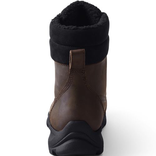 Boots Homme Confort Imperméable Cuir Acajou