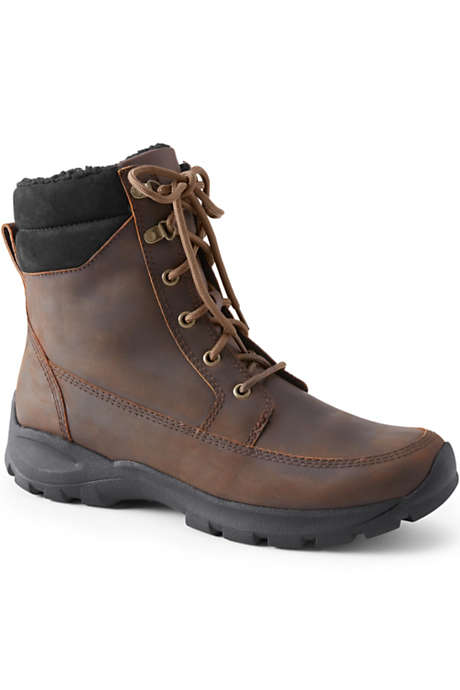 Men's All Weather Leather Insulated Winter Snow Boots