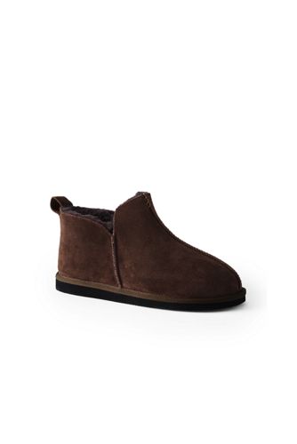 Men's Shearling Boot Slippers | Lands' End