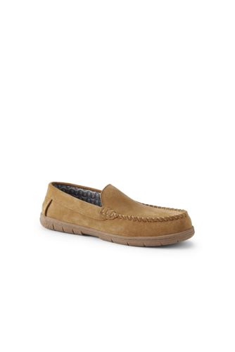 mens moccasin slippers flannel lined