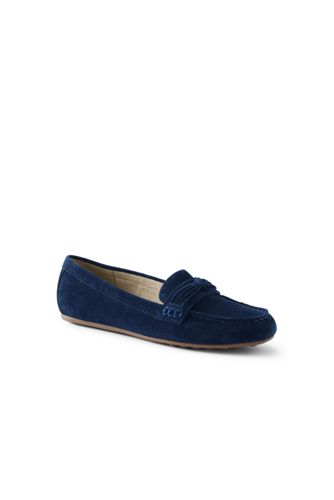 lands end suede loafers