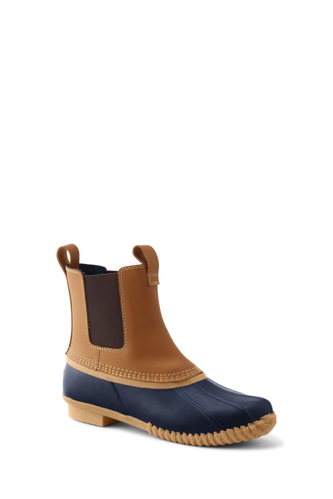 women's insulated flannel lined chelsea duck boots