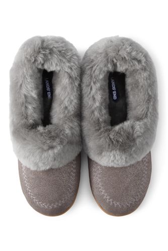 lands end sherpa slippers