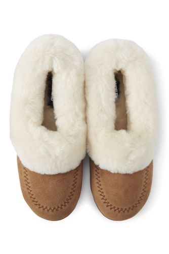 lands end sherpa slippers