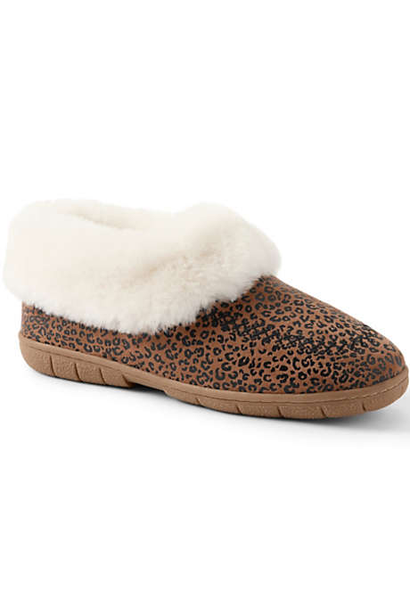 Women's Suede Shearling Embroidered Slippers