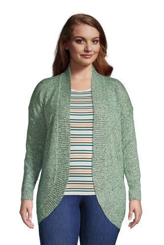 lands end plus size cardigans