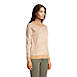 Women's Fine Gauge Cotton Crewneck Sweater - Jacquard, alternative image