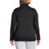 Women's Plus Size Sweater Fleece Quarter Zip Pullover, Back