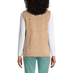 Women's Sweater Fleece Vest, Back