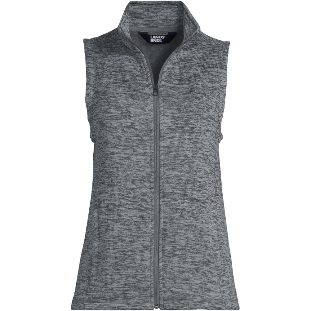 Gray fleece vest sale