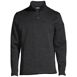 School Uniform Men's Sweater Fleece Quarter Zip Pullover, Front