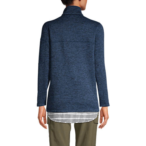 Women's Sweater Fleece Quarter Zip Pullover - Secondary