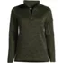 Women's Sweater Fleece Quarter Zip Pullover, Front
