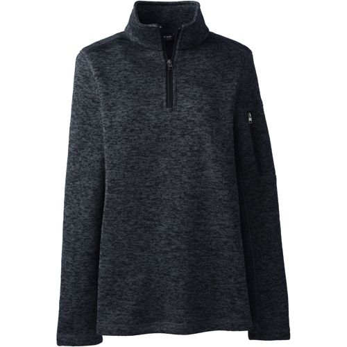 Women's Custom Embroidered Sweater Fleece Quarter Zip Pullover