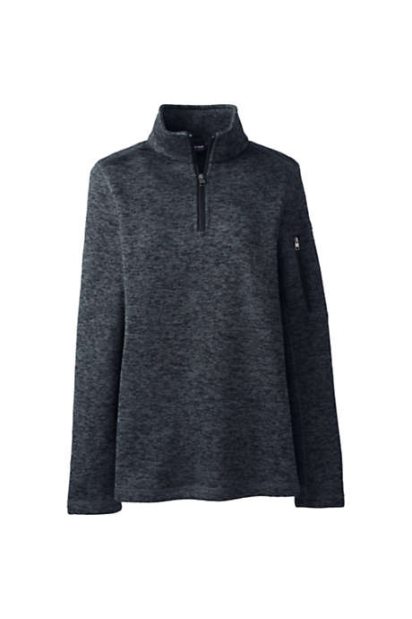 Women's Sweater Fleece Quarter Zip Pullovers, Women's Customized 