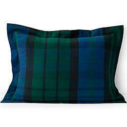Luxe Supima Cotton Flannel Plaid Pillow Sham - 6 oz, alternative image