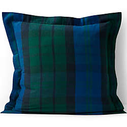 Luxe Supima Cotton Flannel Plaid Pillow Sham - 6 oz, alternative image