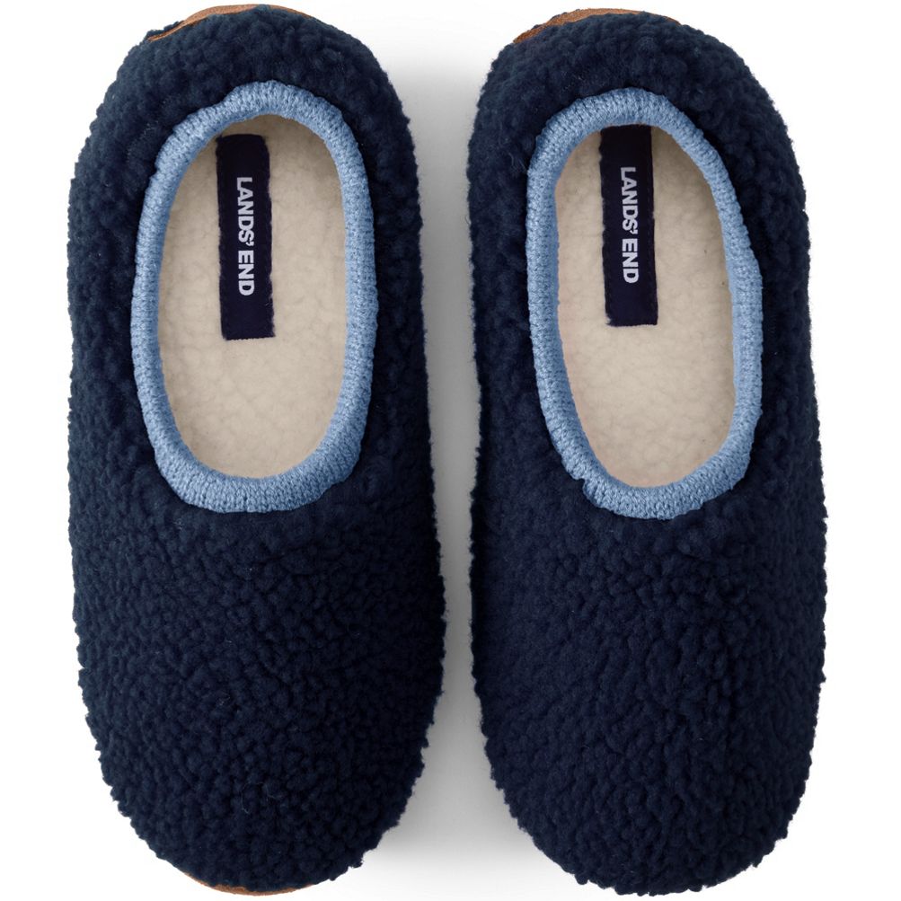 Sherpa lined slippers hot sale