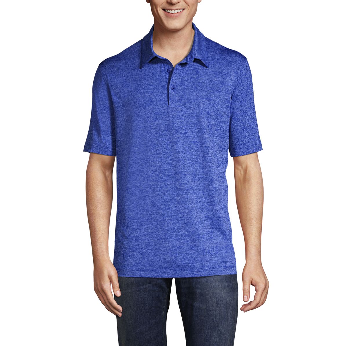 School Uniform Men's Rapid Dry Space Dye Polo Shirt